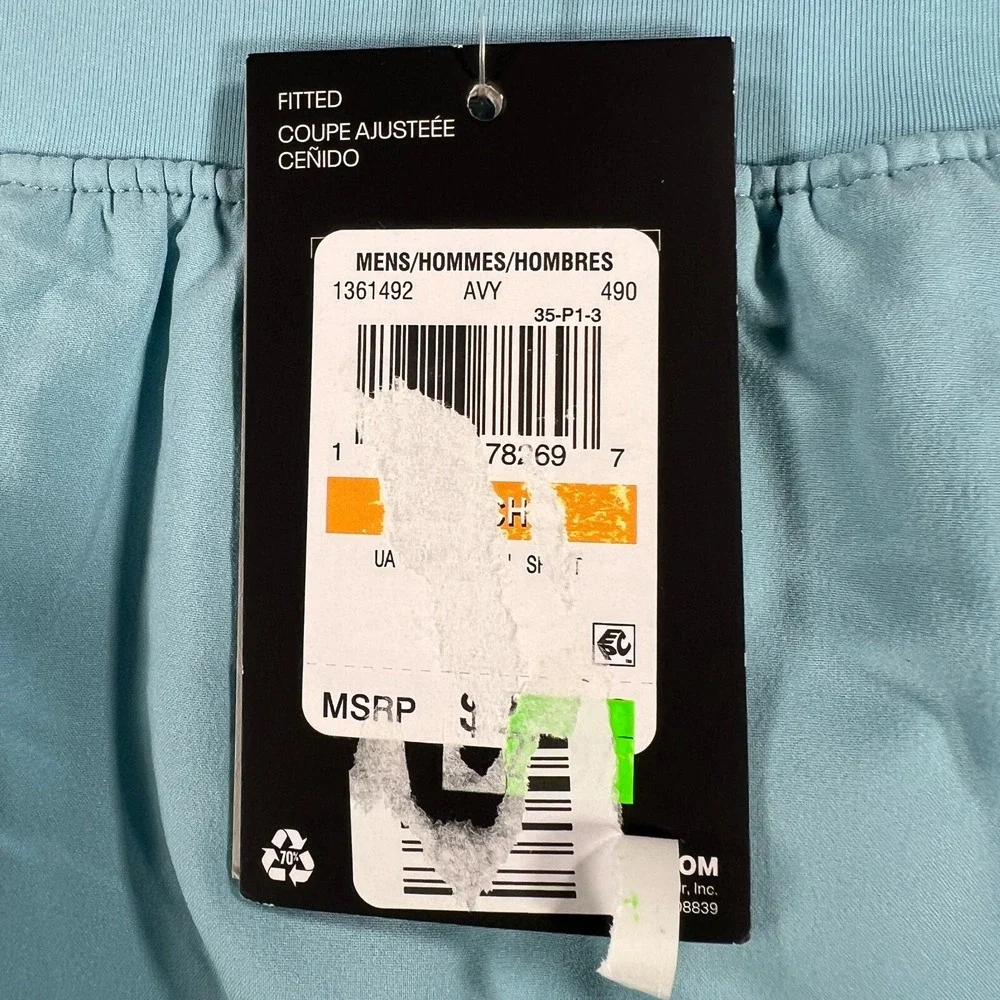 Under Armour Shorts Mens Small Fitted Blue Lined Active Gym Run Lift Casual New